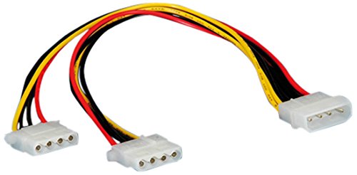 ROLINE 11031005 Y-Kabel HDD auf 2x 4 Polig HDD mehrfarbig