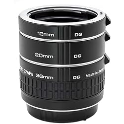Kenko Extension Tube Set DG Nikon Entre Anillo Juego, 36 mm, Color Negro