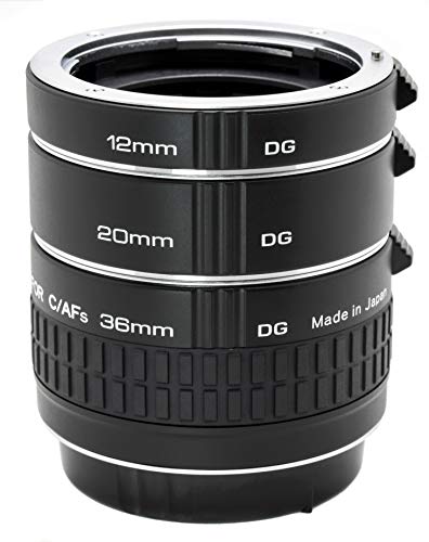 Kenko Extension Tube Set DG Nikon Entre Anillo Juego, 36 mm, Color Negro