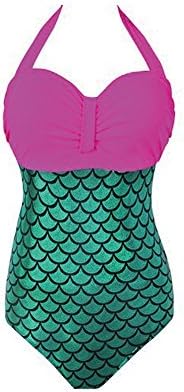 Lora Dew(TM) Women's One Piece Swimsuit Mermaid Bikini Plus Size Padded Monokini