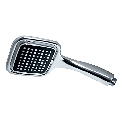 Wivingo Duschkopf | Handbrause im eleganten rechteckigen Design | Verchromte Duschkopfbrause | Brausekopf verwendbar mit handelsüblichem Schlauch (Einzel) - 3
