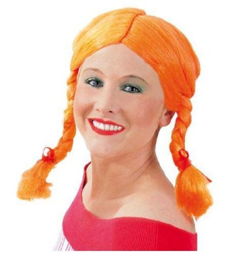 Preisvergleich Produktbild Perücke Göre rotblond mit Zöpfen