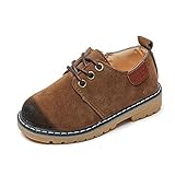  Zapatos con Cordones Mocasines para Niños Zapatos de Cuero Oxford Casual Zapatos para Caminar Plano Tacón Comodidad 33 EU = Etiqueta 34