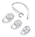 Produktbild Replacement Set: 1 Earhook and 3 S/M/L Eartips for Plantronics Explorer 80 110 120 500, Voyager 3200 3240 Edge, M25, M70,M90,M95,M100,M155,Marque 2 M165, and Discovery 925 975 975SE Bluetooth Headsets