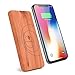 Produktbild Artistic9 Tragbar 10000mAh Wireless Ladegerät Power Bank Holz Qi Wireless-Ladegerät mit Micro USB & Typ-C USB-Anschluss für iPhone 8, iPhone 8 Plus, iPhone X, Samsung Galaxy Note 9 / S9 / S9 Plus / S8 / / S8 Plus und vieles mehr