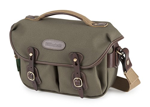 Billingham Small Pro - Tasche Rucksack FibreNyte (Schnellverschluss-System, Regenabweiser) grün und Toasten