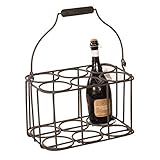 Das Gestell für Wasser-, Saft-, Limo- und Weinflaschen hilft Ihnen Ordnung in der Küche zu halten. Es kann bequem unter ein Regal oder einen Tisch gestellt werden und jeder kann sich daraus bedienen. Gleich mehrere Flaschen können so aus dem Keller oder Garage getragen werden. Im Übrigen passen auch Soda Stream Flaschen in den Korb. Als alternatives Weinregal in der Küche oder als Weinständer macht er auch eine schicke Figur.
