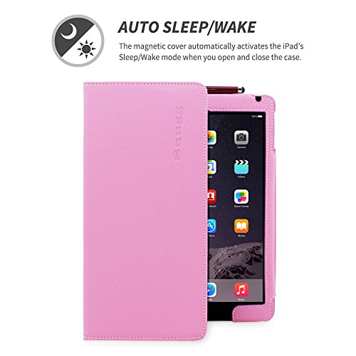 iPad Air 2 Hülle (Rosa), Snugg – Smart Case mit lebenslanger Garantie + Sleep / Wake Funktion - 3