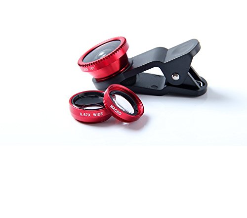 Per iphone 4/5/6 smartphone Samsung S4/S5/Note 2 3 In 1 universale Clip fotocamera cellulare Len (Fish Eye + Macro + grandangolo )