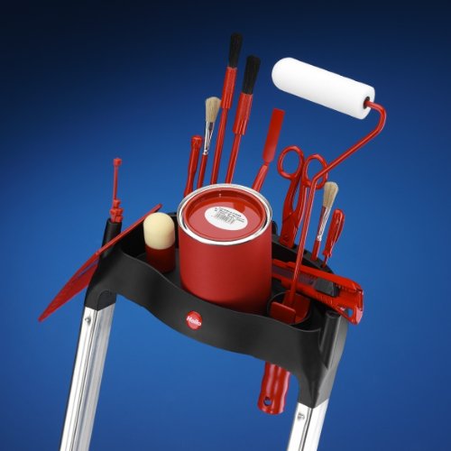 Hailo 8040-707 – 7 XXL-treden Aluminium beveiligings- huishoudladder - 4