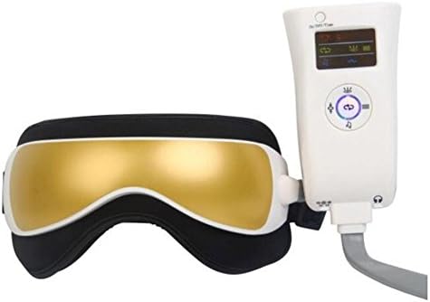 LPY-Eye Massager, Multi-Frequency Vibration Warm Physiotherapy Music Double Pressure Massage Eye Care, Gold