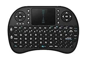 Aerizo BT-556 Mini Portable Wireless Handheld BT Keyboard Comes with Multi-Media Remote Control & Touchpad Function | Compatible with All PC/Smart Phones/Smart TV & Games (Random Colour)