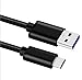 Produktbild MaxiRel Type c 3.0 kabel Schnellladung Type C USB 2m Kabel Für Samsung Galaxy S9 S8 plus/Note 8/A5 A3 A7 2017,LG G5 G6 V20, Huawei P9/P10/P20/honor10/8/9, Mate9 10,Sony Xperia XZ, HTC 10/U11(Schwarz)