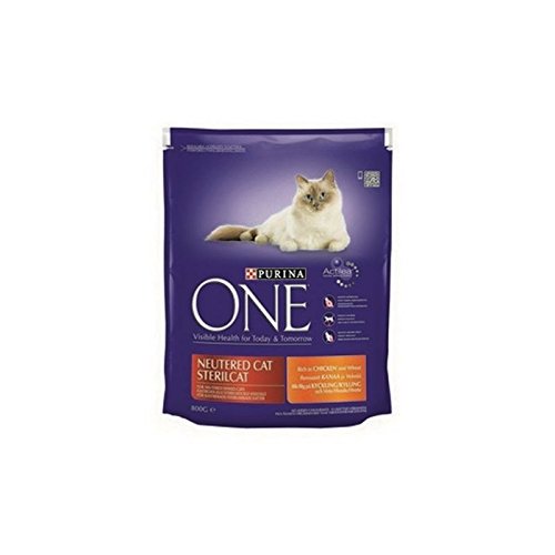 Preisvergleich Produktbild Purina Eine Kastrierte Katze Huhn Und Weizen (800G)