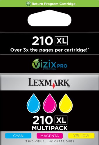 LEXMARK Nr.210XL PB Tinte Dreierpack CMY 1600 Seiten Pro4000 Pro5500