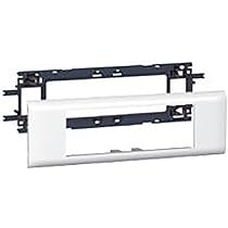LEGRAND Dreifach-Steckdose Mosaic Surface Link 45° - Vorverdrahtet, Mit Erde, Weiß - Made In France