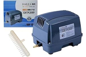 Hailea HAP-120 - Set pompa a membrana Hi-Blow da giardino, pompa di ossigeno 90 W