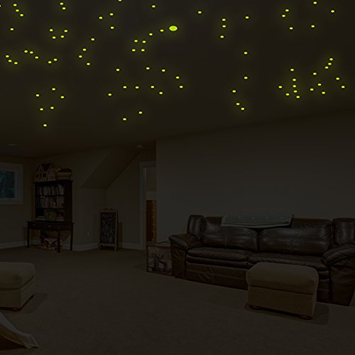 400 X 267 Cm Glowing Vinyl Ceiling Decal Star Map Glow In The