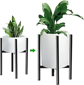 Hoban Adjustable Metal Plant Stand for Indoor, Outdoor and Garden