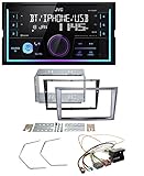 Zweizeiliges, 13 + 8-stelliges (inkl.Uhr) VA-LC-Display, mit besonders hohem Kontrast (inkl. Spektrum Analizer); Weißes Display, variable Tastenbeleuchtung (2-Zonen), automatischer Dimmer; Bluetooth-Modul mit Audio-Streaming (A2DP) und AVRCP 1.5 Steuerung; Gleichzeitiges Koppeln von 2 Telefonen möglich; EASY PAIRING-Funktion für iPhone & Android; Kompatibel mit vorhandener Sprachsteuerung von Android/iOS Geräten; Große Direktzugriffstasten für Music Streaming, Telefonfunktion und Quellumscha