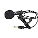 Produktbild Deanyi Mini Mikrofon für Bloggers Revers Mic Clip on Kugel Kondensator für Samsung Android Windows Smart Phones Schwarz Toys