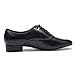 Produktbild Tanzschuhe für Herren und Erwachsene, PU, Größe 24,0 cm - 27,0 cm Höhe, 3 cm, Schwarz, PU, Schwarz, 40