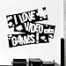 Produktbild 3D Wandaufkleber Neue Kinder Jungen Zimmer Wandaufkleber Gaming Ich Liebe Videospiele Gamer Vinyl Aufkleber 44 * 58 Cm
