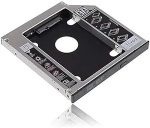 MVTECH 2nd Hard Disk Drive 2.5'' HDD Caddy for 12.7mm Universal CD/DVD-ROM to Expanded Data Storage on All Laptops