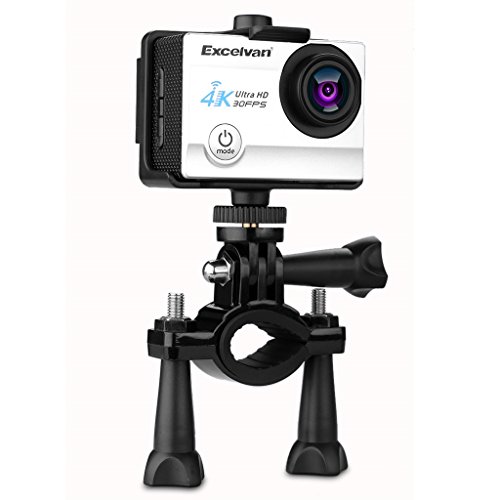 Excelvan Q8 Action Cam 2,0 “ WiFi 30M Wasserdicht Sportkamera Actionkamera Full Color HD LCD-Display 4K 30FPS 16MP 170 ° Weitwinkel Linse 180°drehbar Zeitraffer Zeitlupe Action DV Sport Kamera für Android / IOS - 2