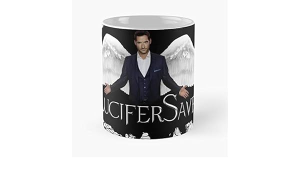 Lucifer Morningstar Tom Ellis Devil Wings Saved Lucifersaved Mug Coffee Best 11 Ounce Ceramic Coffee Mug Gift Cuisine Et Salle A Manger Maison Et Cuisine Genesis Gs Com