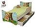 Produktbild BEST FOR KIDS KINDERBETT mit Schaummatratze mit TÜV ZERTIFIZIERT 90x180 MIT ZWEI SCHUBLADEN 30 DESIGNS (**Kinder**, Bär)