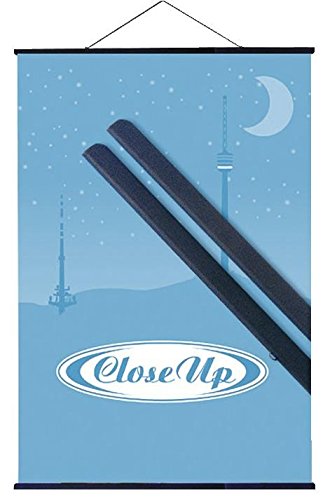 Posterleisten schwarz 70 cm Länge, 2 Klemmschienen (Ober- & Unterseite)