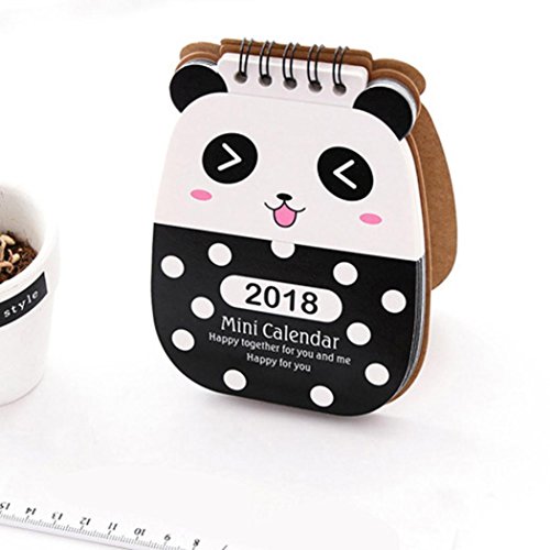 Preisvergleich Produktbild kalender 2018 wandkalender familienplaner niedlichen Cartoon Tier Schreibtisch Desktop Flip Stand Tabelle Büro LuckyGirls (C)