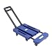 Produktbild Kitechildhrrd Plattformwagen Klappbar Arbeitszimmer-Wagen Transporthilfe mit Lenkrollen Paketwagen Klappwagen Rollbrett Transportroller Möbelhund Möbelroller inkl. Seile bis 150 kg (Blau)