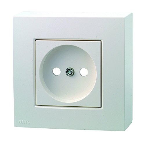 Preisvergleich Produktbild Niko 790180165 Kit Aufputz Steckdose 2p + S weiß