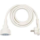 Brennenstuhl – Cable alargador con ángulo enchufe de 3 M H05VV-F f3g1, blanco, 1168980230