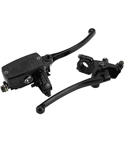 Hlyjoon Paire Maîtres Cylindres Frein Embrayage Moto – Aluminium Noir 25mm – Honda Shadow, Magna, Steed, VT600