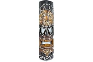 COCO PAPAYA Maske Tiki Polynesiens H50 cm aus exotischem Holz. Deko.