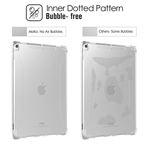 MoKo Hülle für iPad Pro 10.5 Zoll 2017 – Soft Flexible TPU Kristall Klar Schale Schutzhülle Stoßdämpfung Crystal Case Cover Durchsichtig für Apple iPad Pro 10.5 Tablet, Transparent - 5
