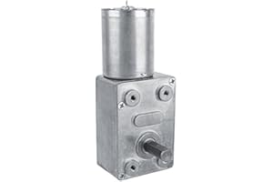 Getriebemotor DC 12V Schneckengetriebemotor mit Hohem Drehmoment CW/CCW Drehzahlminderungsmotor Wendbarer Getriebemotor(40RPM)