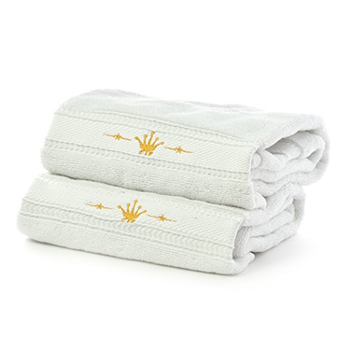 Premium Handtuch - 50x100 cm Doppelpack weiß Superweich Serie 800