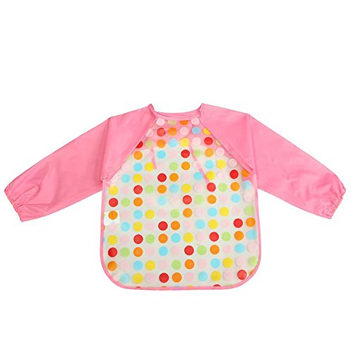 Bluelans® Lovely Waterproof Long Sleeve Baby Bib / Apron / Smock (Style 3)