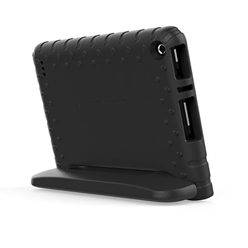 MoKo Fire 2015 7 Zoll Hülle – Superleicht EVA Stoßfest Kinderfreundlich Kinder Schutzhülle mit umwandelbarer Handgriff Handle und Standfunktion für Amazon Fire 7 Zoll (Vorherige 5th Generationeration – 2015 Modell), Schwarz - 4