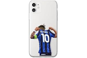 MYCASEFC Cover Calcio Lautaro Martinez iPhone 12 Mini in Silicone. Custodia da calcio per smartphone stampata in Francia in TPU