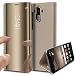 Produktbild Kompatibel mit Huawei Mate 10 Pro Spiegel Hülle Lederhülle Mirror Clear View Standing Hülle Leder + Spiegel Schutzhülle PU Leder Brieftasche Flip Case Cover Wallet Tasche Etui Hülle Huawei Mate 10 Pro