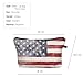 Women's Girls Make Up Bag Wash Bag Toiletry Cosmetics Wallet Pencil Pen Holder Organiser Pouch Case (L22 x H14 x W8 cm, DYE USA)