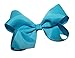 Kobwa(TM) Boutique Blue Elegant Handmade Kids Bowknot Alligator Hair Clips With Keyring