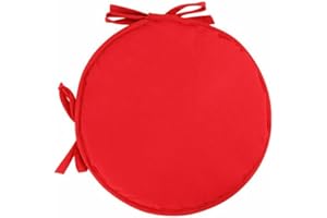 Hikaka Cojines Redondos para sillas de jardín de Asiento Taburete de bistró Patio,Coloridos para sillas de Interior/Exterior Cojines Redondos,Diámetro 30cm/38cm,Funda de cojín para Muebles de Patio