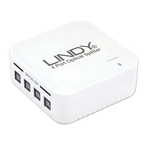Preisvergleich Produktbild Optischer, digitaler Audio-Splitter Lindy, 4-Wege, Toslink