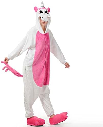 Unisex Adult Kigurumi Unicorn Animal Cosplay Costume Novelty Pajamas Onesies Adult Anime Cartoon Party Christmas Halloween Costume